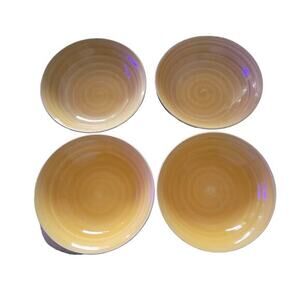 NGO Industries Cereal‎ Bowls Unisex 7" Yellow Vintage 70s 80s CottagecoreSet 4